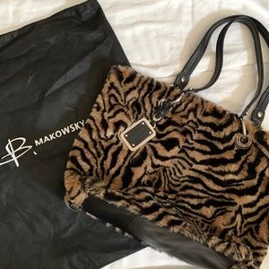 B. Makowsky Fuzzy Tiger Tote